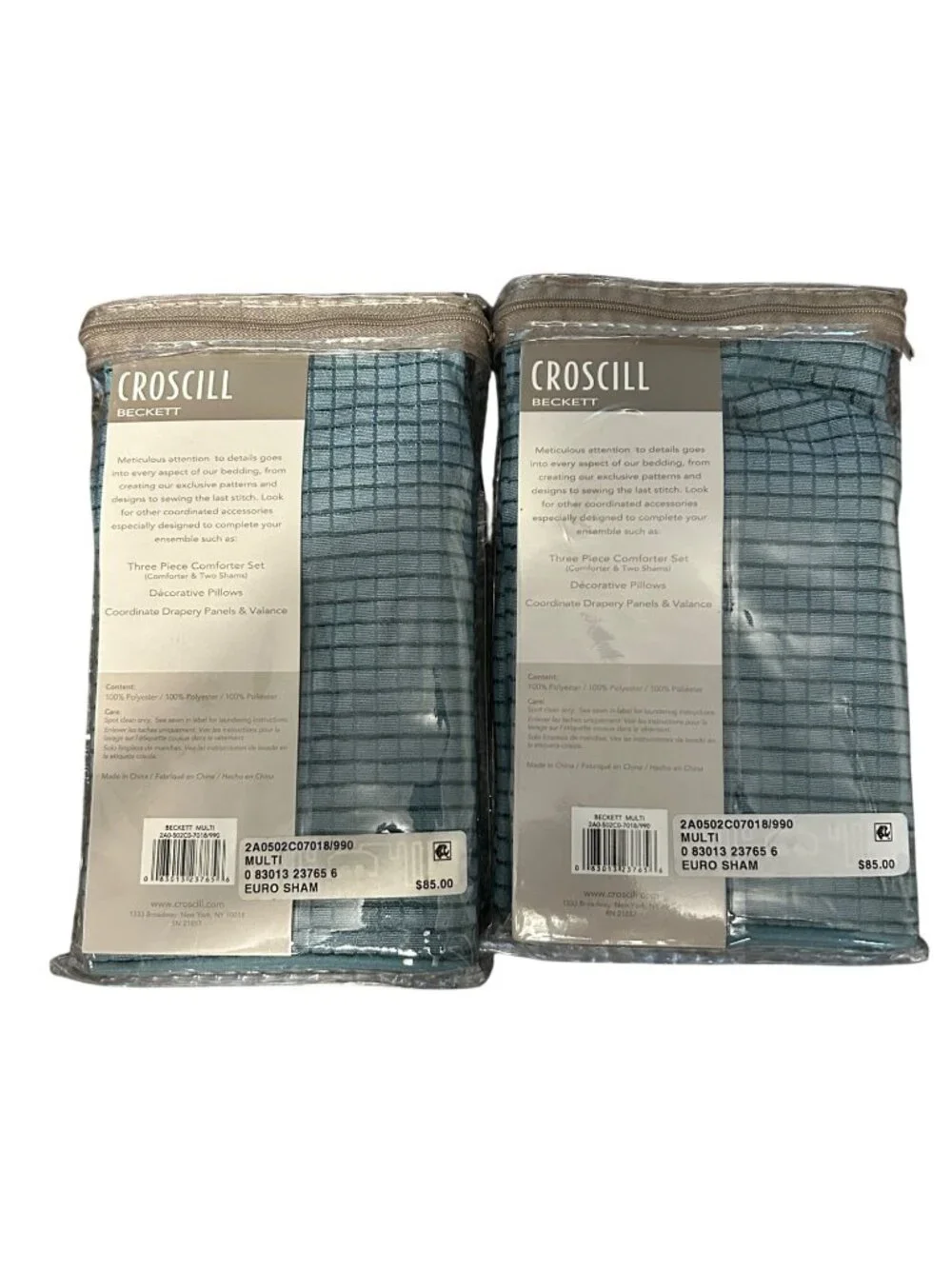 Croscill Beckett European Pillow Shams Set Of 2 26
